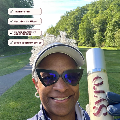 Customer applying Shield SPF 50
