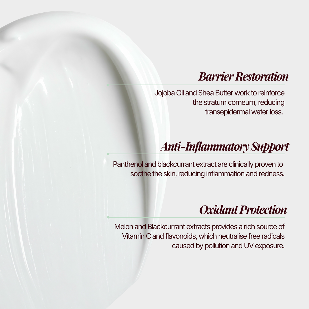 Soften cream cleanser features graphic